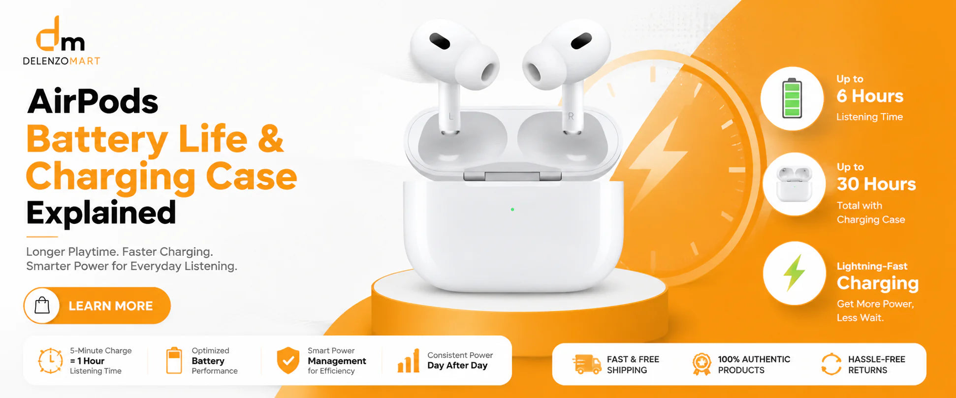 AirPods Battery Life & Charging Case Explained