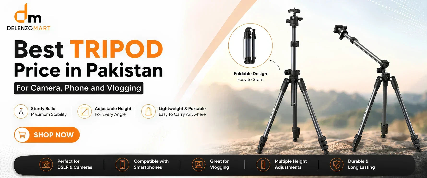 Best Tripod Price in Pakistan, For Camera, Phone and Vlogging