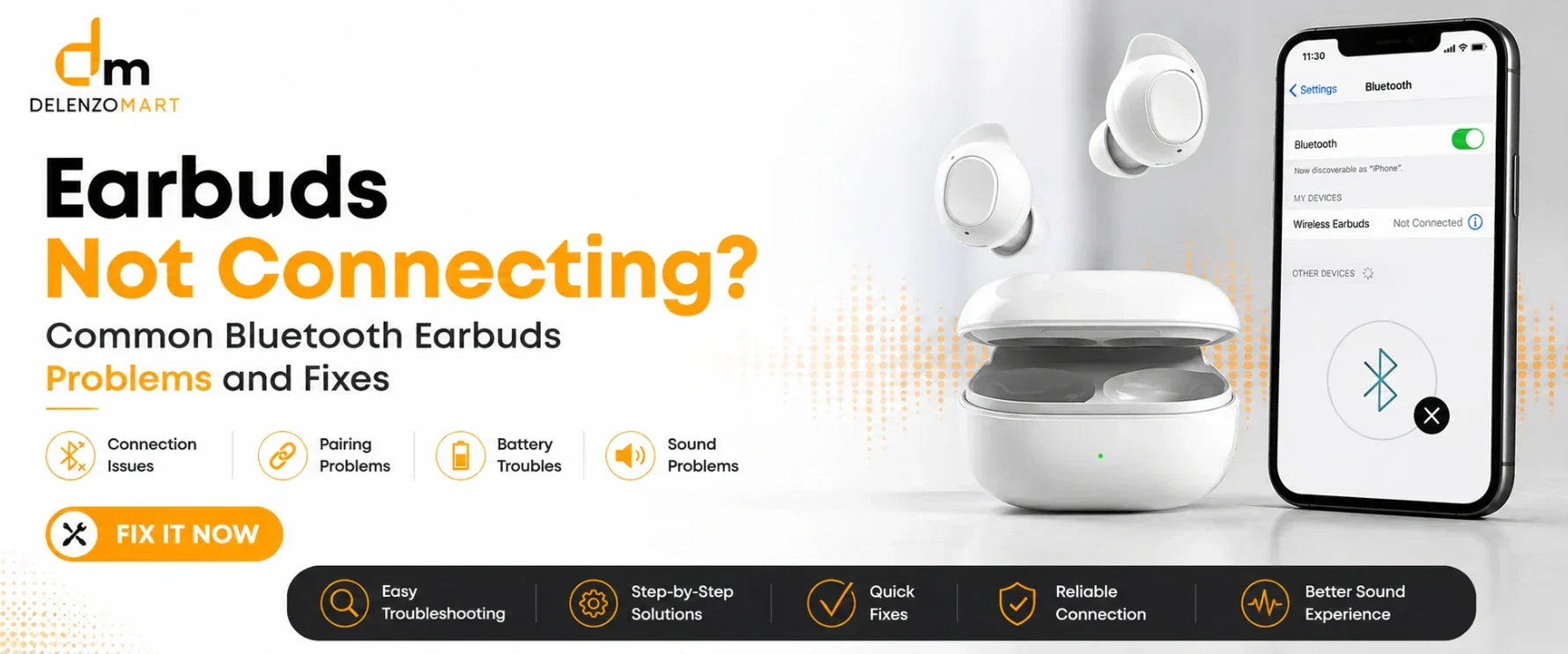 Earbuds Not Connecting? Common Bluetooth Earbuds Problems and Fixes