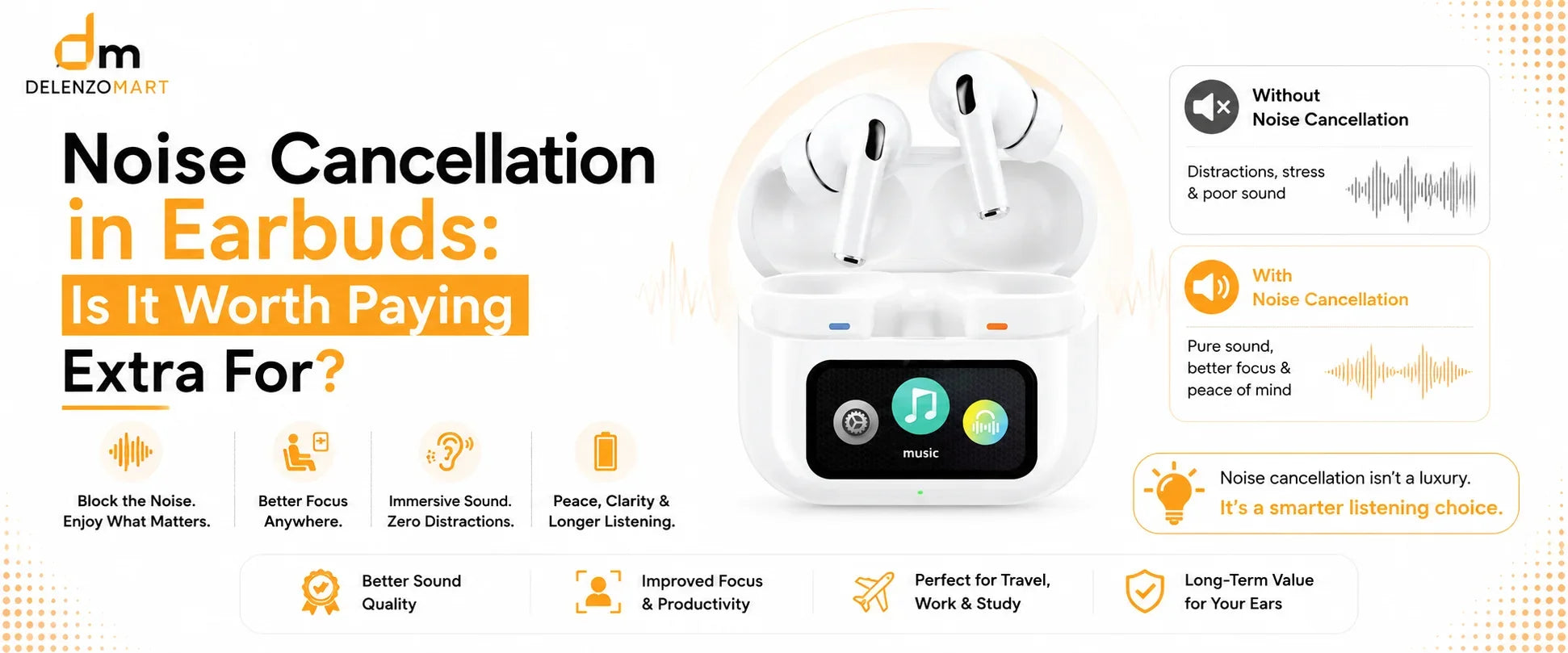 Noise Cancellation in Earbuds Is It Worth Paying Extra For