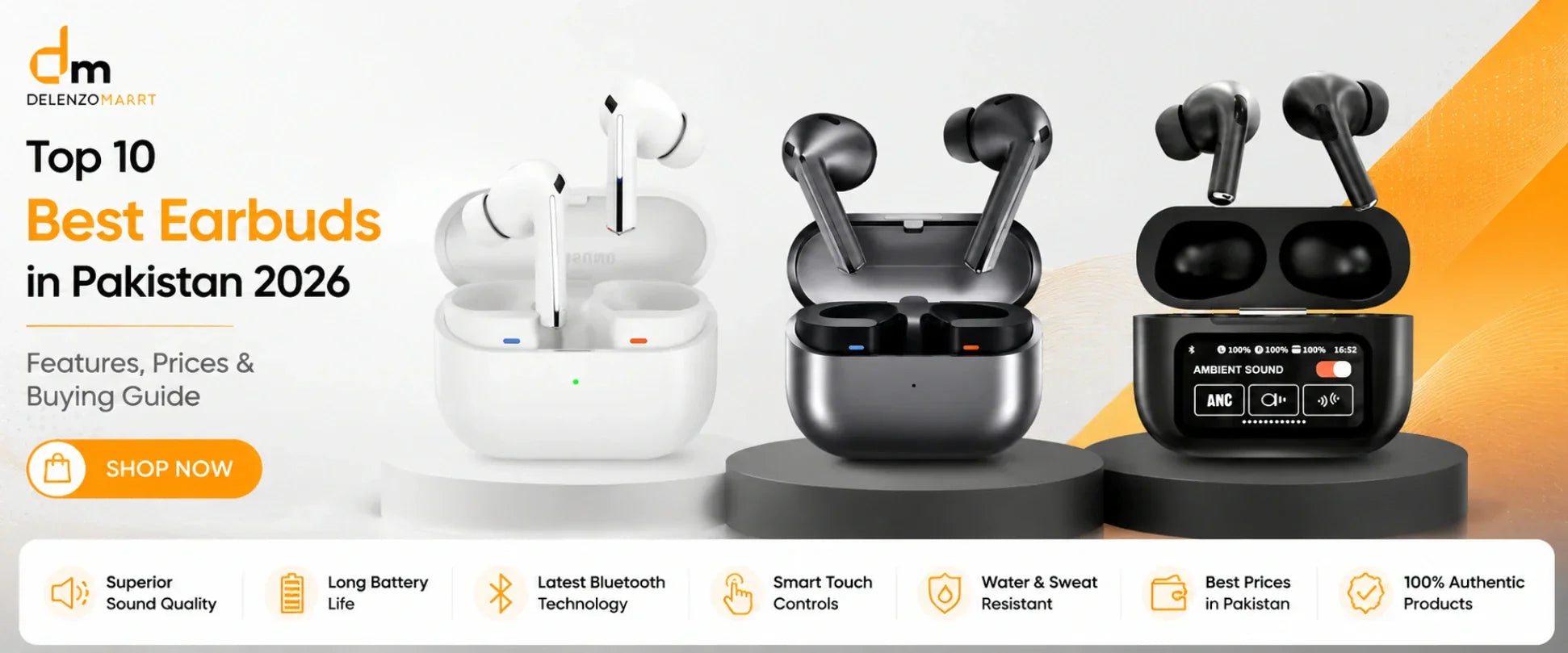 Top 10 Best Earbuds in Pakistan 2026 | Features, Prices & Buying Guide