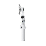 Insta360 Flow 2 Pro handheld gimbal in side view, white body with motor module