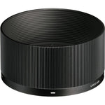 SIGMA 50mm F2 DG lens front with ridged texture and black mounting rim