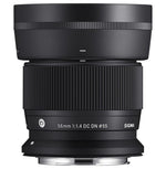 Sigma 56MM F1.4 DC DN C Lens - Close-up of lens mount ensuring high-quality optical performance