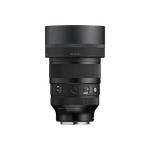 Black 85mm camera lens rear view with control buttons and mounting area