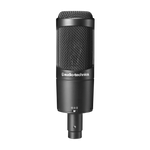 Audio-Technica AT2050 condenser microphone with black grille and body