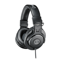 Audio-Technica ATH-M30X studio monitor headphones, black over-ear with adjustable headband
