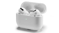 Apple AirPods Pro 2 wireless earbuds, ivory-white in open charging case