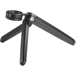 USB microphone on small tabletop tripod stand with adjustable legs