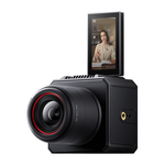 Hollyland VenusLiv Air black video camera with built-in display and side audio port