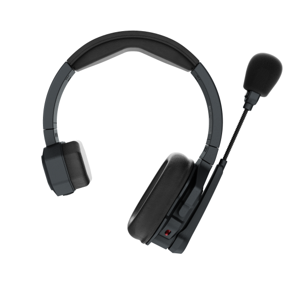 Hollyland Solidcom SE - 8S Black wireless intercom headset with adjustable headband and boom microphone