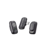 Hollyland LARK A1 Mini Duo 2-Person Wireless Microphone System with USB-C Connector for Mobile Devices (Space Gray, 2.4 GHz)
