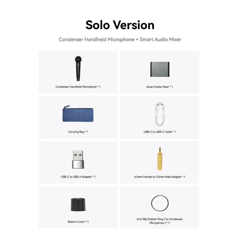 Hollyland MELO P1 Solo Wireless Handheld Microphone System