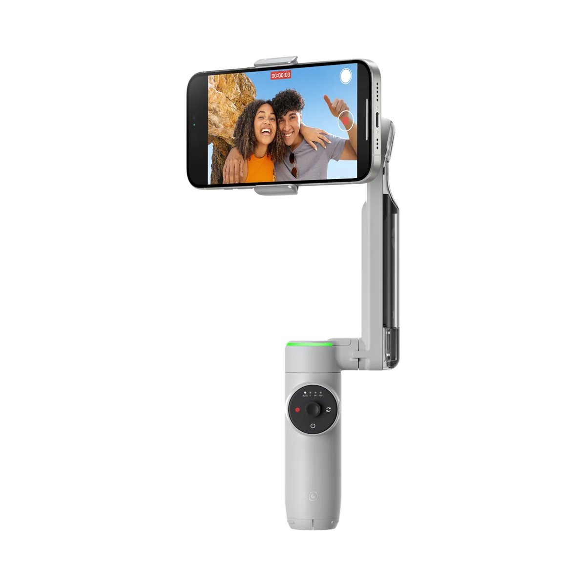 Insta360 Flow 2 Pro handheld gimbal with touchscreen display