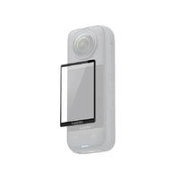 Transparent wind muff cover for Insta360 X4 microphone with clear front shield