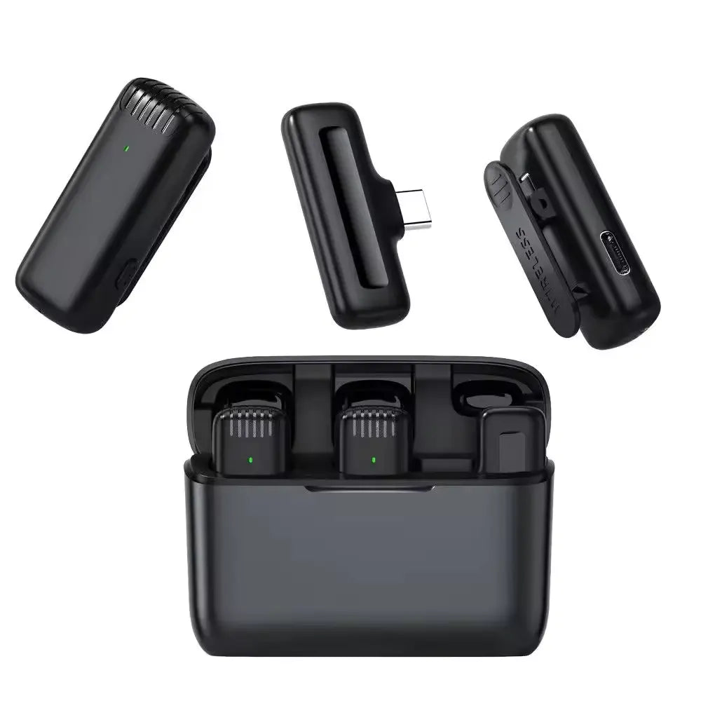J13 Type C Dual Wireless Lavalier Microphone in pakistan