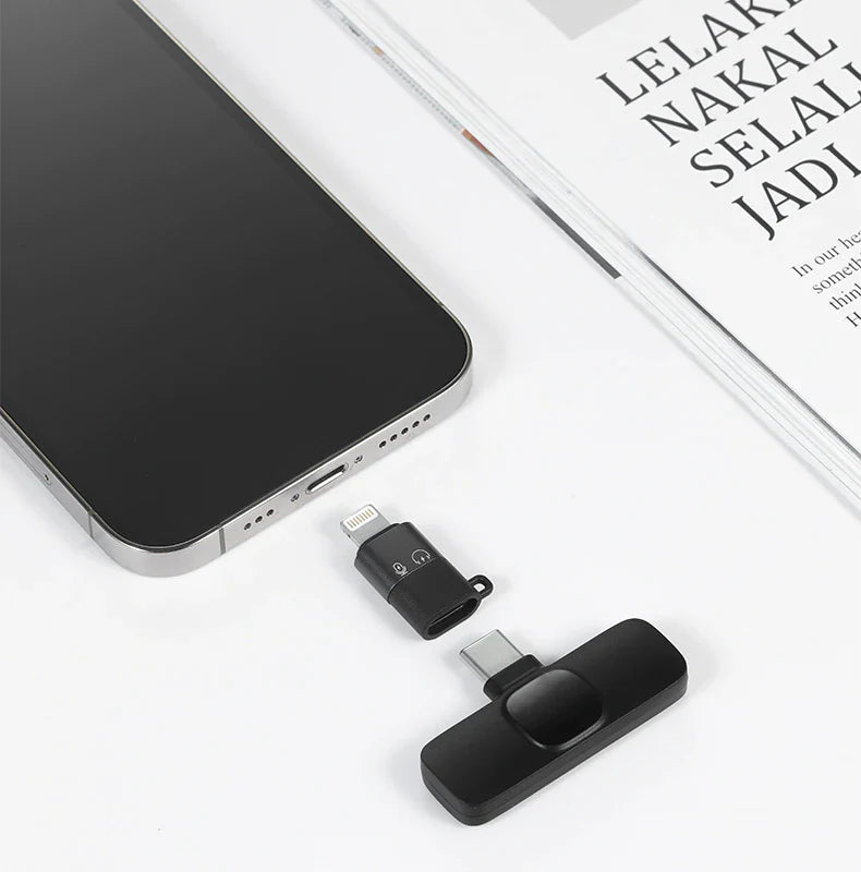 K9 Collar Wireless Microphone iPhone/Android & Type C Supported Wireless
