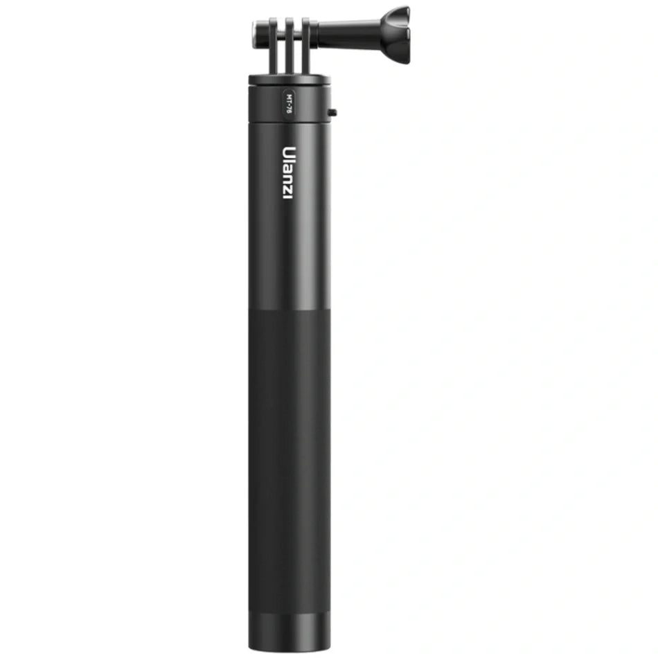Ulanzi extendable selfie stick with quick-release top mount, dark gray