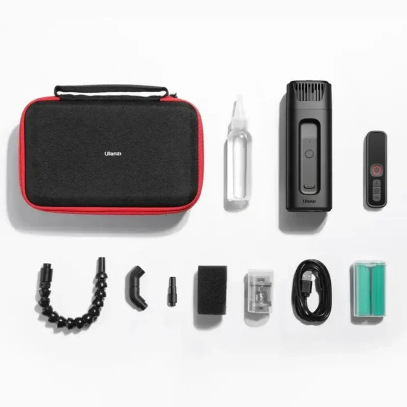 Ulanzi FM01 FILMOG Ace Portable Fog Machine Pro  devices and accessories on a white background