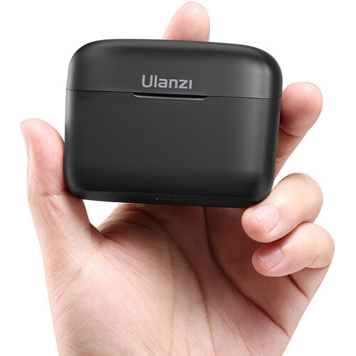 Ulanzi J12 wireless lavalier microphone transmitter, black compact case