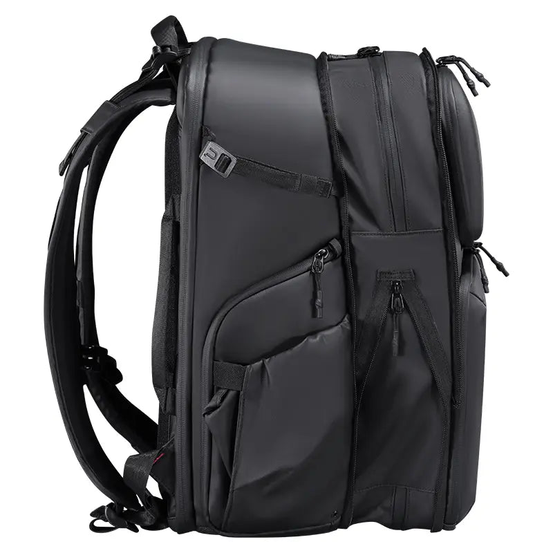 Ulanzi BP10 Hardshell Camera Backpack 35L – side pockets and shoulder straps