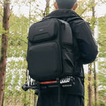 Ulanzi BP10 Hardshell Camera Backpack 35L – worn on back with rear access flap