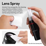 Ulanzi alcohol-free lens spray bottle with cleaning tissue wipe