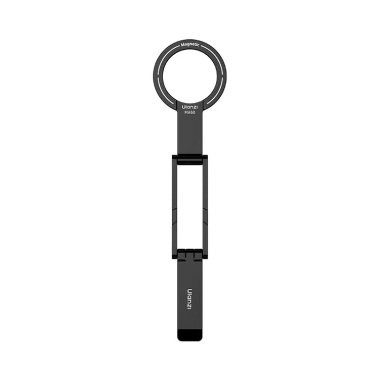 Foldable phone tripod with ring mount, black