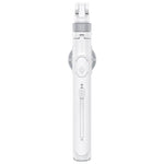 Overhead MagSafe selfie stick top with clasp and control button, white body