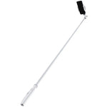 Overhead MagSafe selfie stick with extended arm and phone mount, dark phone