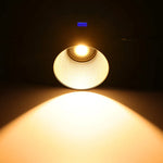 Ulanzi RGB COB LED video light, glowing round front diffuser with central ring