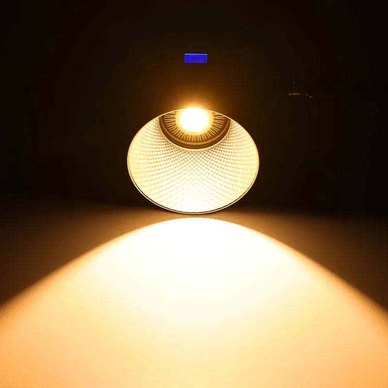 Ulanzi RGB COB LED video light, glowing round front diffuser with central ring