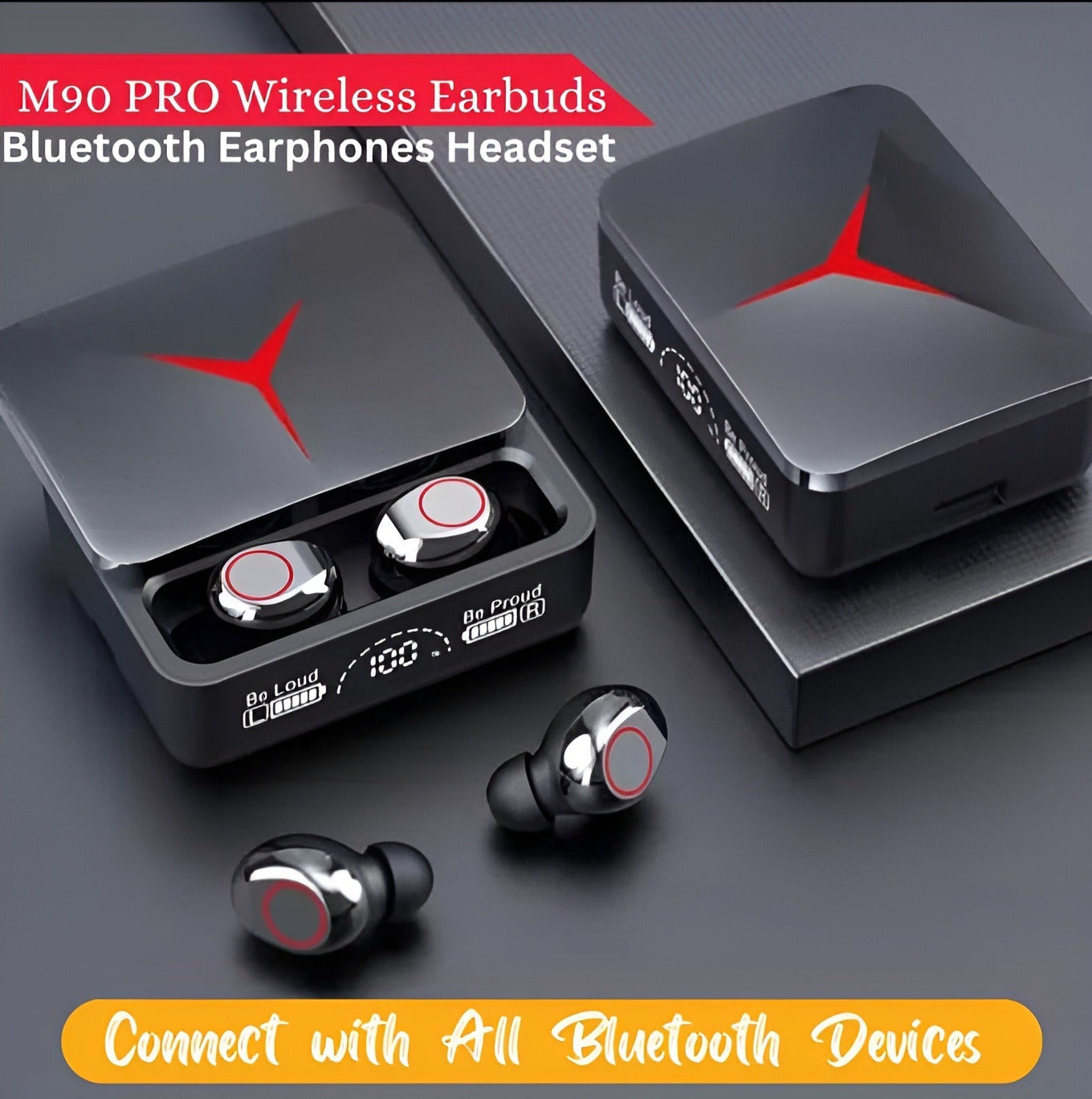 Noise-cancelling M90 Pro earbuds for gamers