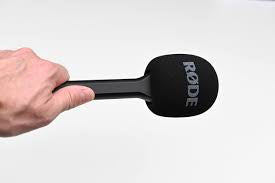 RØDE handheld adaptor for wireless microphone, black round head with handle