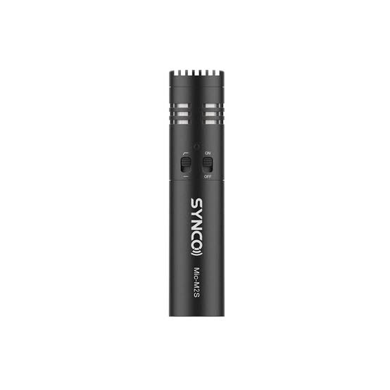 SYNCO Mic-M2S camera mount microphone, black with grille top