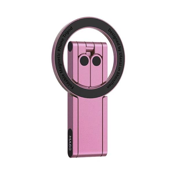 Foldable phone tripod clip, pink