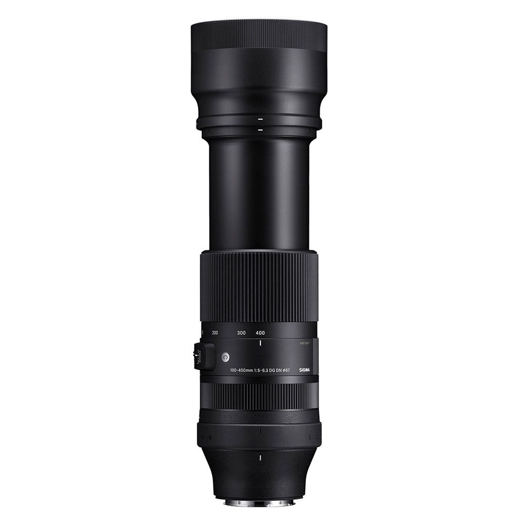 Sigma 100-400MM F5-6.3 DG DN OS Contemporary Lens - Front view showcasing versatile zoom range