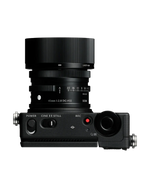 Sigma FP2 with lens attached showing top controls and mounted lens barrel, black